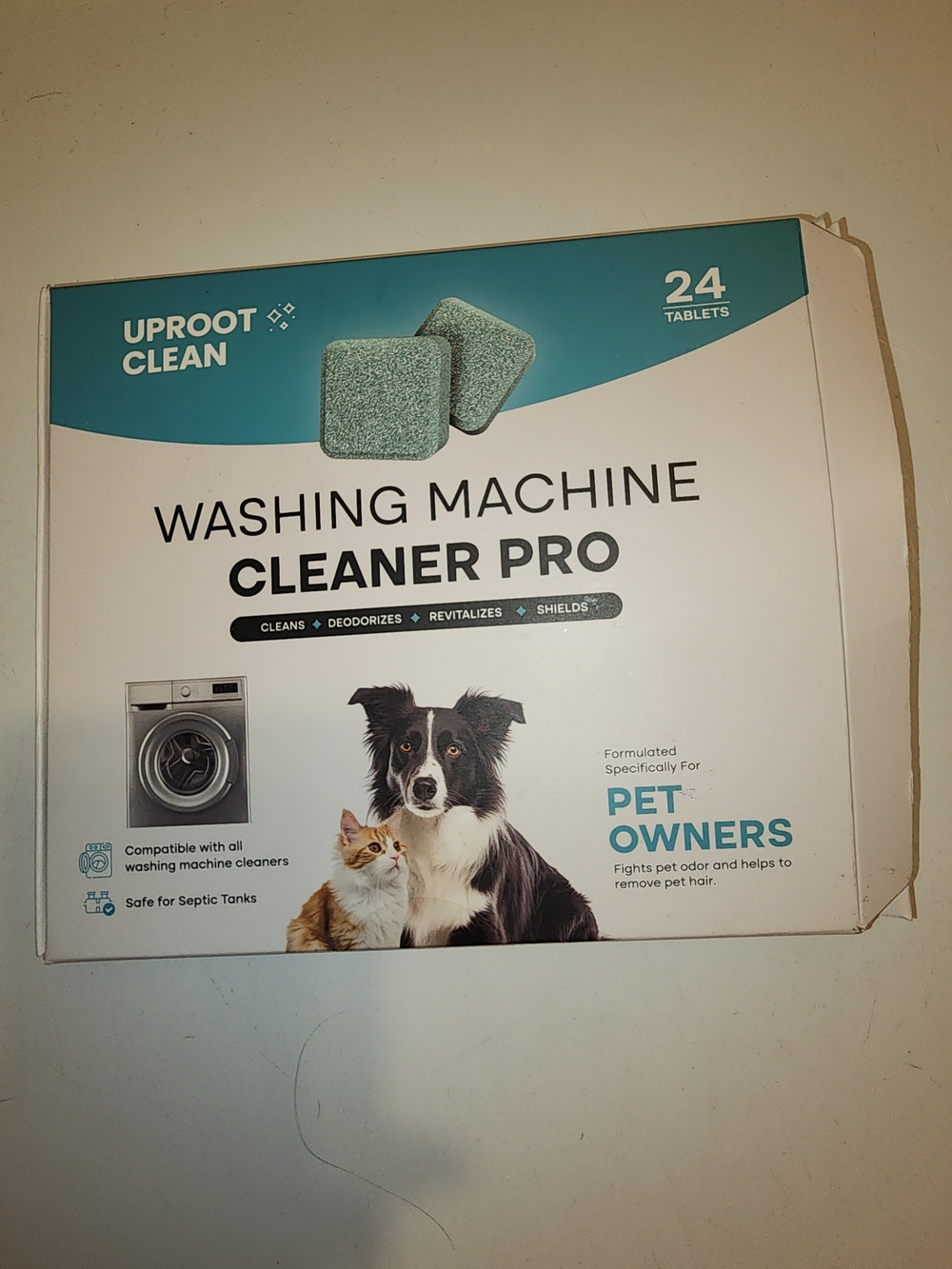 Washing Machine Cleaner Pro - Aqua/Teal - 24 Tablets